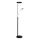 Halo Design 716067 - Candeeiro de pé LED dimerizável VEGAS LED/20W/230V + LED/5W preto/cromo brilhante