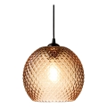 Halo Design 718368 - Lustre suspenso por cabo NOBB 1xE27/40W/230V diâmetro 22 cm castanho fumado
