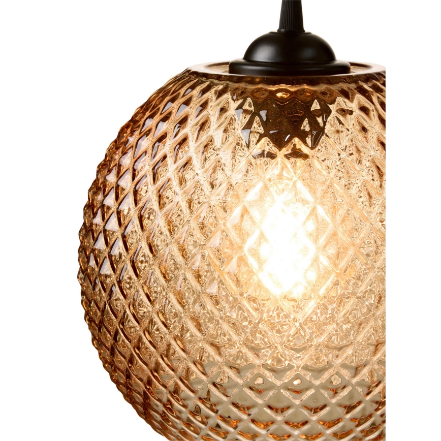 Halo Design 718368 - Pendente com cabo NOBB 1xE27/40W/230V castanho fumado