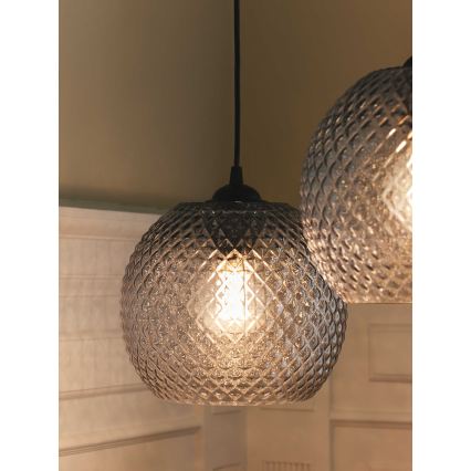 Halo Design 718436 - Pendente em cabo NOBB 1xE27/40W/230V Ø 22 cm transparente