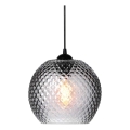 Halo Design 718443 - Candeeiro suspenso com cabo NOBB 1xE27/40W/230V Ø 22 cm cinzento fumado