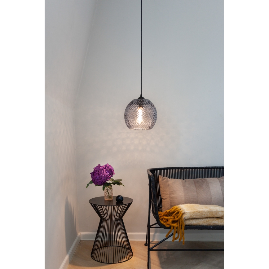 Halo Design 718443 - Candeeiro suspenso em cabo NOBB 1xE27/40W/230V cinzento fumado