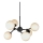 Halo Design 736546 - Lustre suspenso por cabo ATOM 6xG9/28W/230V diâmetro 45 cm preto/branco
