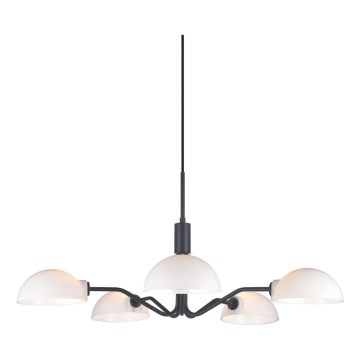 Halo Design 740369 - Lustre suspenso por cabo KJOBENHAVN 5xG9/28W/230V Ø 50 cm preto