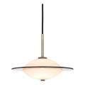 Halo Design 743599 - Candeeiro suspenso com cabo ORBIT 1xG9/7W/230V diâmetro 24 cm branco/latão/cinzento fumado