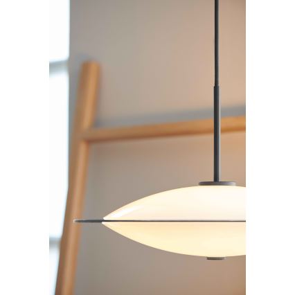 Halo Design 743629 - Lustre pendente em cabo ORBIT 3xG9/7W/230V diâmetro 40 cm branco/latão/cinza fumê