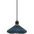 Halo Design 744060 - Lustre suspenso em cabo PARIS 1xG9/28W/230V Ø 24 cm azul/latão/carvalho