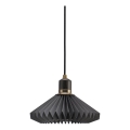 Halo Design 744084 - Lustre suspenso em cabo PARIS 1xG9/28W/230V Ø 24 cm preto/latão/carvalho