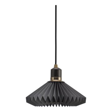 Halo Design 744084 - Lustre suspenso em cabo PARIS 1xG9/28W/230V Ø 24 cm preto/latão/carvalho