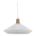 Halo Design 744268 - Lustre suspenso por cabo PARIS 1xE27/60W/230V diâmetro 56 cm branco/latão/carvalho
