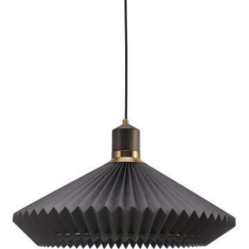Halo Design 744299 - Lustre suspenso com cabo PARIS 1xE27/60W/230V Ø 56 cm preto/latão/carvalho