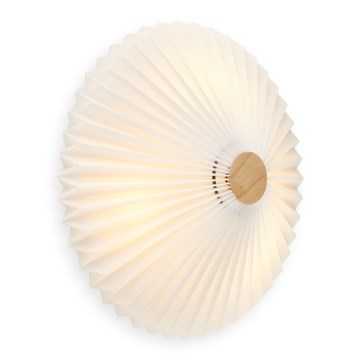 Halo Design 745081 - Aplique de parede PARIS 3xG9/28W/230V Ø 40 cm branco/latão/carvalho