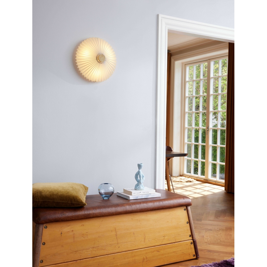Halo Design 745098 - Candeeiro de parede PARIS 4xG9/28W/230V Ø 50 cm branco/latão/carvalho