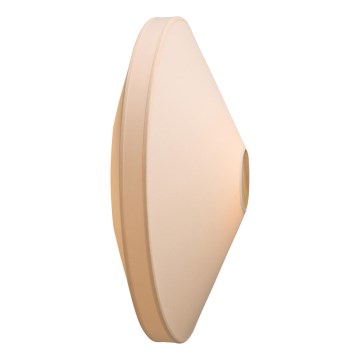 Halo Design 745111 - Aplique de parede PARIS 1xE27/40W/230V Ø 56 cm creme/carvalho