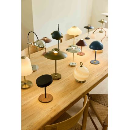 Halo Design 746125 - Candeeiro de mesa recarregável LED dimerizável para exterior MINI STEPP LED/1,8W/1600 mAh IP44 preto