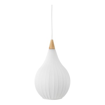 Halo Design 746262 - Lustre suspenso em cabo DROPS 1xE27/40W/230V Ø 30 cm branco/carvalho