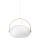Halo Design 746347 - Pendente em cabo DC 1xE27/40W/230V Ø 40 cm branco/carvalho