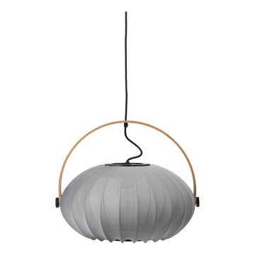 Halo Design 746354 - Lustre suspenso em cabo DC 1xE27/40W/230V Ø 40 cm cinzento/carvalho