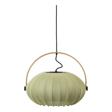 Halo Design 746361 - Pendente com cabo DC 1xE27/40W/230V Ø 40 cm verde/carvalho
