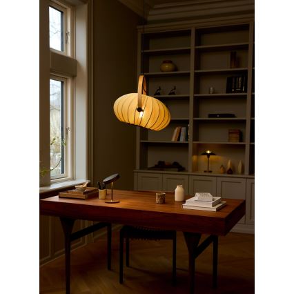 Halo Design 746361 - Pendente com cabo DC 1xE27/40W/230V Ø 40 cm verde/carvalho