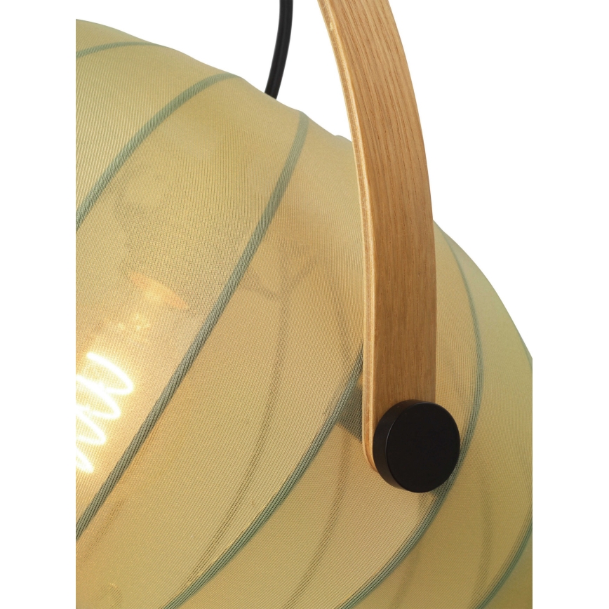 Halo Design 746361 - Pendente com cabo DC 1xE27/40W/230V Ø 40 cm verde/carvalho