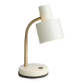 Halo Design 746910 - Candeeiro de mesa VOGUE 1xE27/40W/230V creme/latão