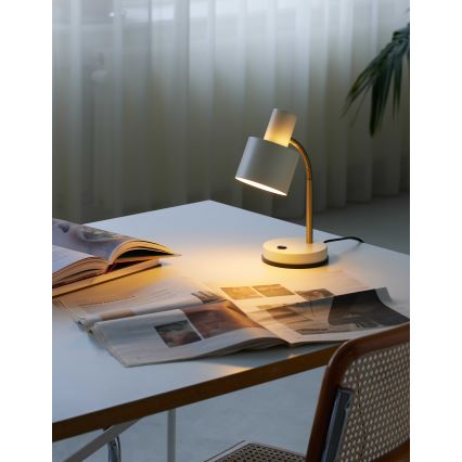 Halo Design 746910 - Candeeiro de mesa VOGUE 1xE27/40W/230V creme/latão