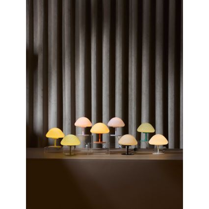 Halo Design 747009 - Candeeiro de mesa CANDY MINI MUSH 1xG9/25W/230V Ø 17 cm cinzento