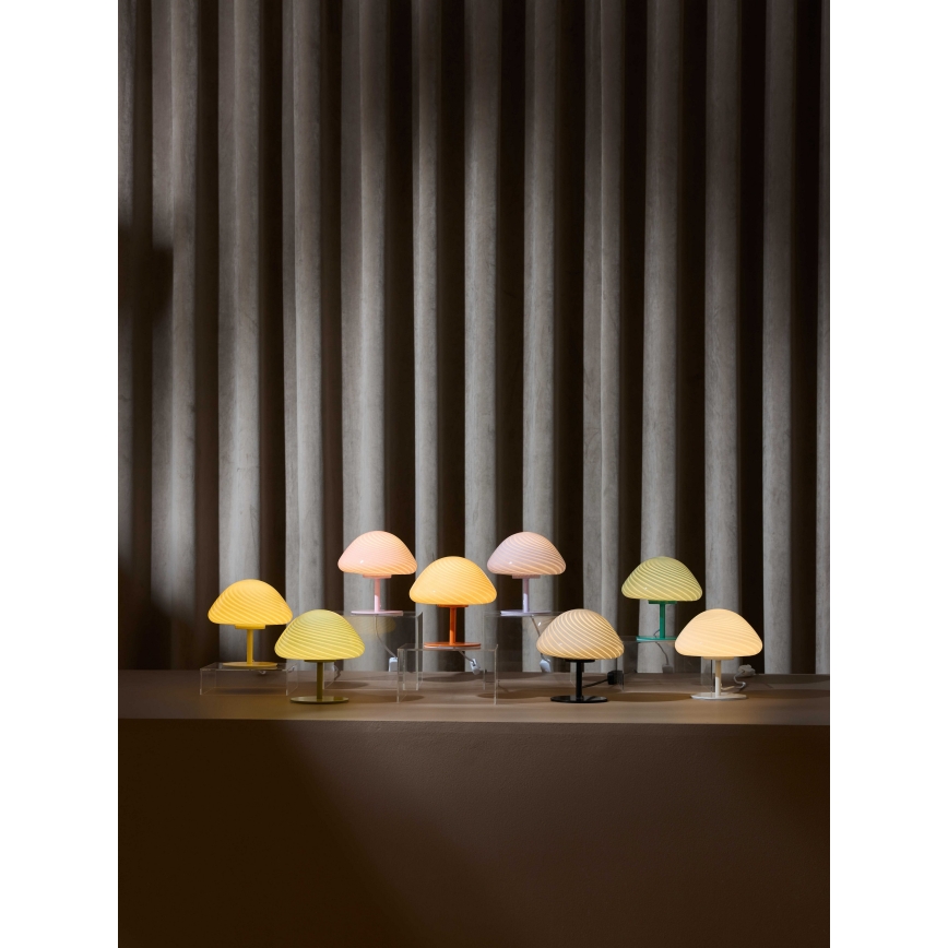 Halo Design 747009 - Candeeiro de mesa CANDY MINI MUSH 1xG9/25W/230V Ø 17 cm cinzento