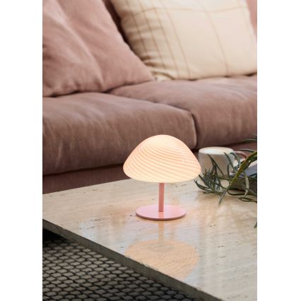 Halo Design 747047 - Candeeiro de mesa CANDY MINI MUSH 1xG9/25W/230V Ø 17 cm rosa