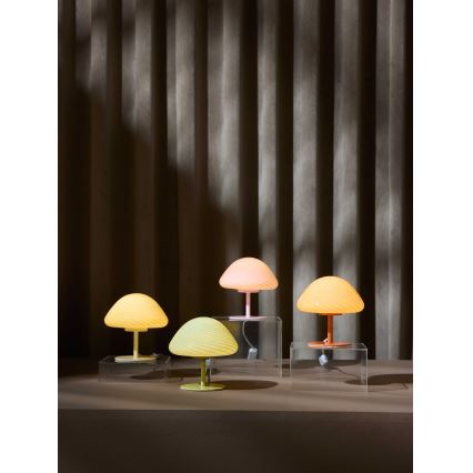 Halo Design 747047 - Candeeiro de mesa CANDY MINI MUSH 1xG9/25W/230V Ø 17 cm rosa