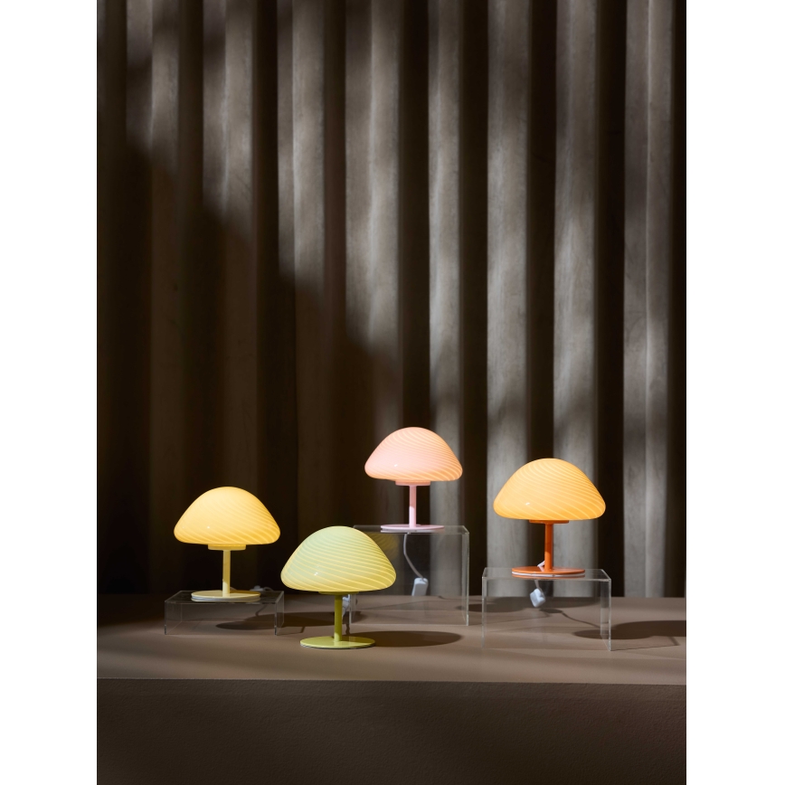 Halo Design 747047 - Candeeiro de mesa CANDY MINI MUSH 1xG9/25W/230V Ø 17 cm rosa