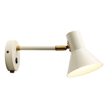 Halo Design 747443 - Aplique de parede STYLE 1xE14/25W/230V creme/latão