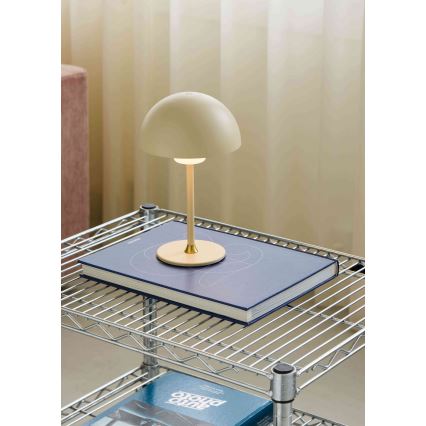 Halo Design 747597 - Lâmpada de mesa recarregável dimerizável MOON LIGHT LED/2,7W/2600 mAh creme