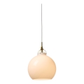 Halo Design 747993 - Pendente com cabo TOSCANA 1xE27/40W/230V Ø 27 cm creme/latão