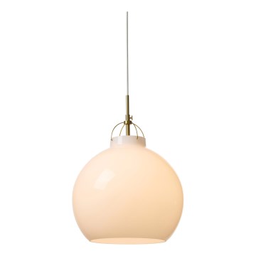 Halo Design 748068 - Lustre suspenso com cabo TOSCANA 1xE27/40W/230V Ø 36 cm creme/latão