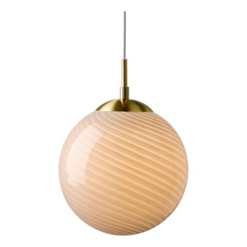 Halo Design 748570 - Lustre em cabo CANDY 1xE27/25W/230V diâmetro 30 cm cinzento/latão
