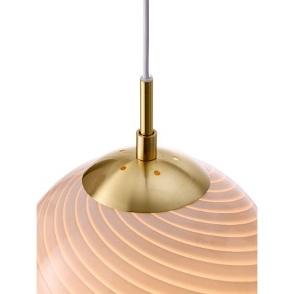 Halo Design 748570 - Lustre em cabo CANDY 1xE27/25W/230V diâmetro 30 cm cinzento/latão