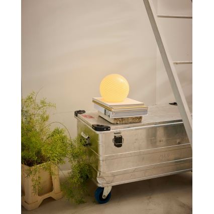Halo Design 748808 - Candeeiro de mesa CANDY 1xE14/25W/230V, diâmetro 20 cm, bege