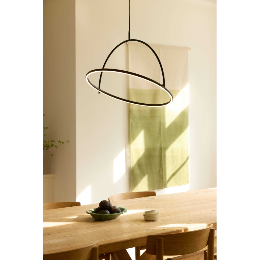Halo Design 749546 - Lustre LED dimerizável suspenso por cabo TILT LED/40W/230V, diâmetro 60 cm, preto