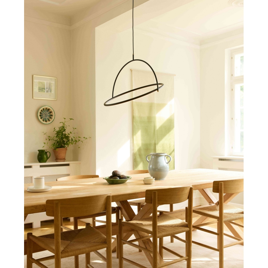 Halo Design 749546 - Lustre LED dimerizável suspenso por cabo TILT LED/40W/230V, diâmetro 60 cm, preto