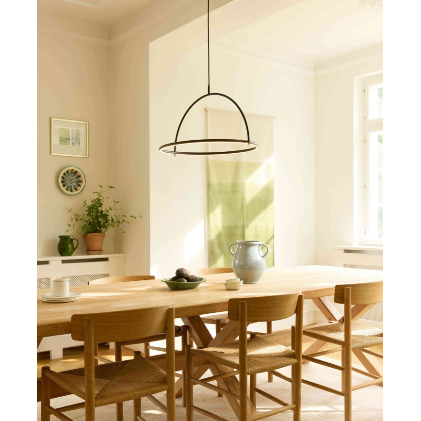 Halo Design 749546 - Lustre LED dimerizável suspenso por cabo TILT LED/40W/230V, diâmetro 60 cm, preto