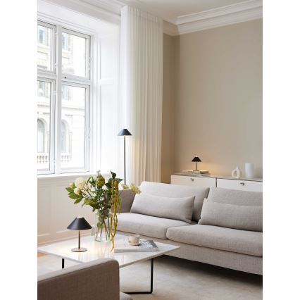 Halo Design 800803 - Lâmpada de mesa recarregável LED dimerizável para exterior HYGGE LED/3W/4000 mAh IP54 preta