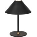 Halo Design 800803 - Lâmpada de mesa recarregável LED dimerizável para exterior HYGGE LED/3W/4000 mAh IP54 preta