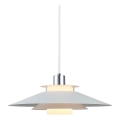 Halo Design 990792 - Lustre suspenso RIVOLI 1xE27/40W/230V Ø 40 cm branco/cromado brilhante