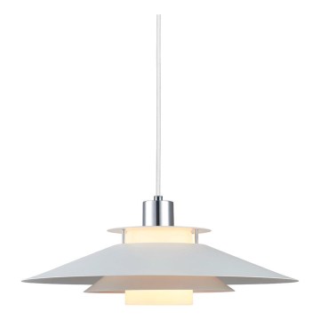 Halo Design 990792 - Lustre suspenso RIVOLI 1xE27/40W/230V Ø 40 cm branco/cromado brilhante