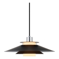 Halo Design 990808 - Pendente em cabo RIVOLI 1xE27/40W/230V Ø 40 cm preto/cromado brilhante
