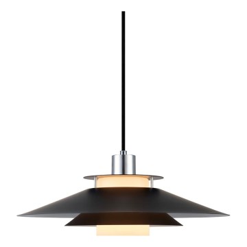 Halo Design 990808 - Pendente em cabo RIVOLI 1xE27/40W/230V Ø 40 cm preto/cromado brilhante