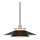 Halo Design 990808 - Pendente em cabo RIVOLI 1xE27/40W/230V Ø 40 cm preto/cromado brilhante