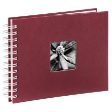 Hama - Album de fotos em espiral 24x17 cm 50 páginas vermelho